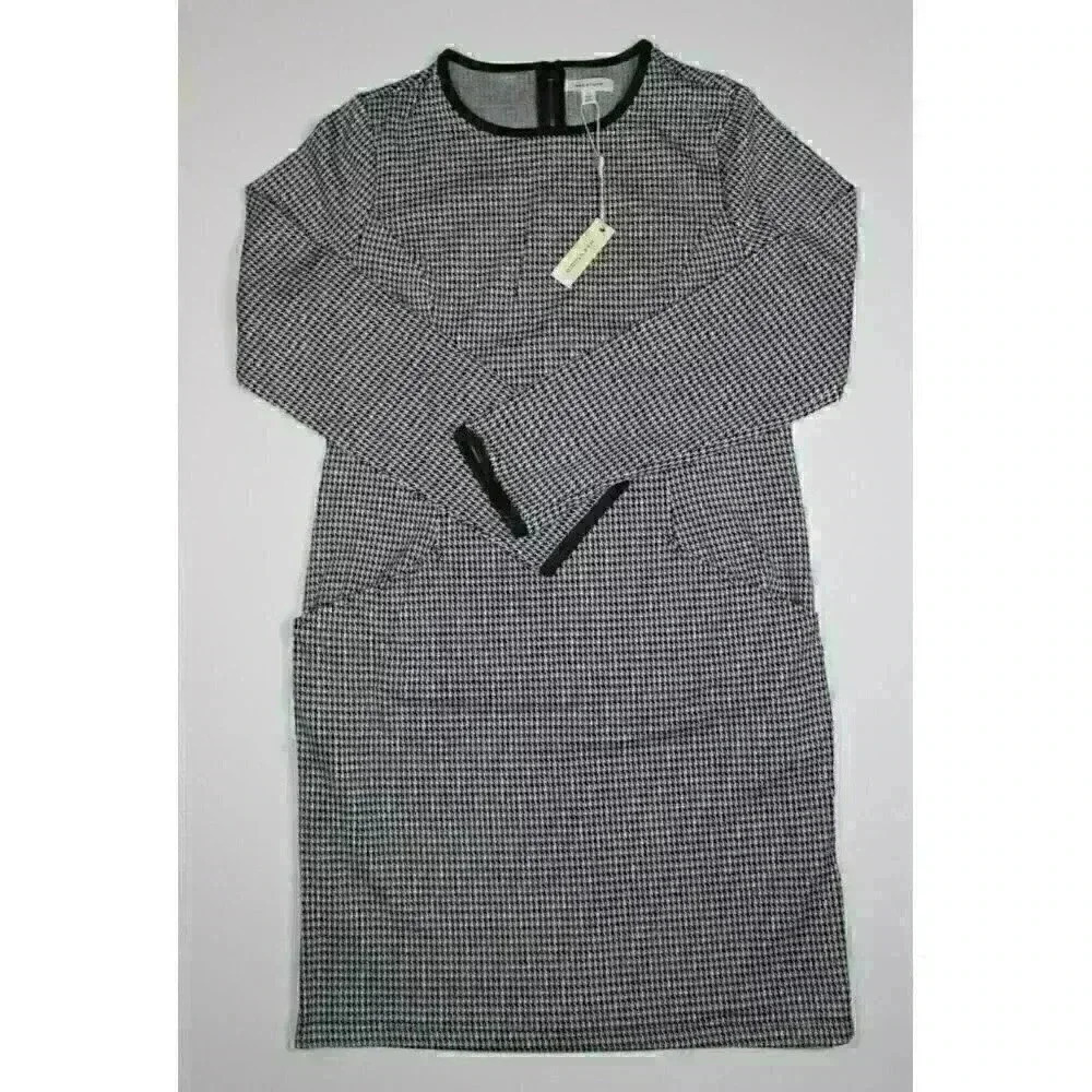 NEW! Max Studio Women's L Geometric Pattern Long Sleeves Shift Dress NWT $168